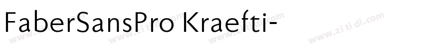 FaberSansPro Kraefti字体转换